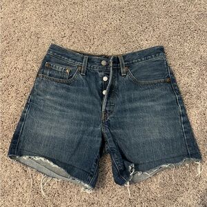 Levi's Dark Blue Jean Shorts for Women